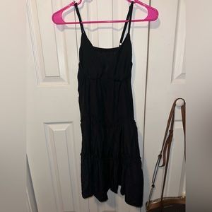 Frill Trimmed Layered Hem Cami Dress